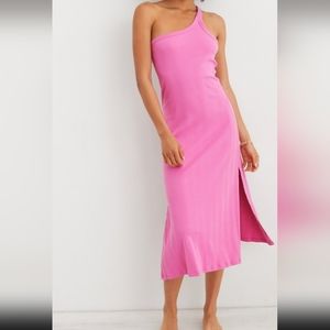 Aerie One Shoulder Midi Dress